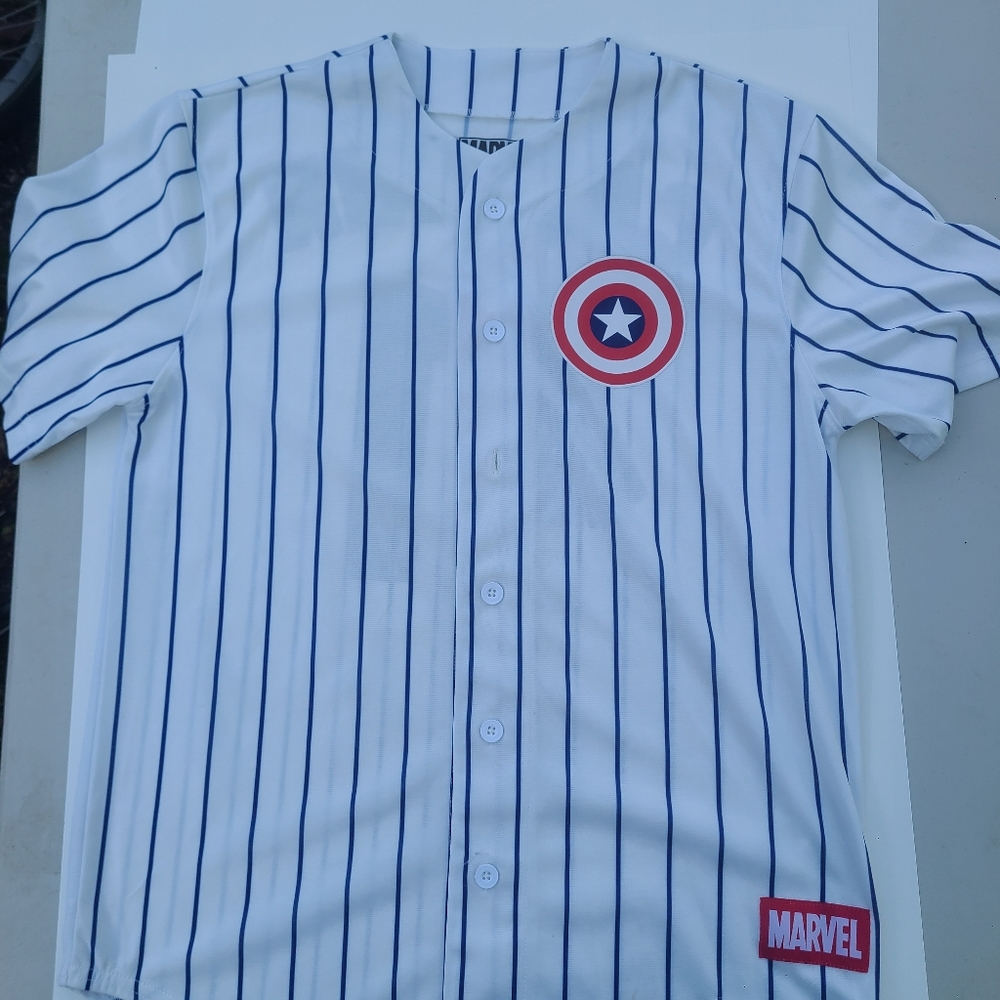 Captain America baseball jersey